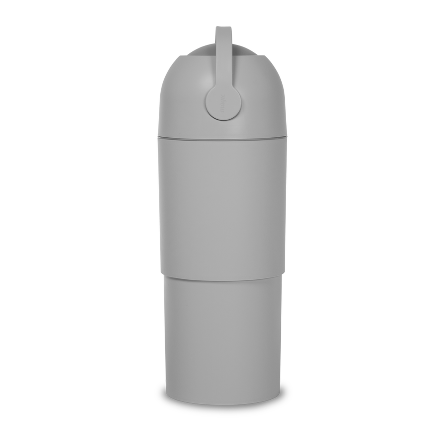 Thoth L - Telescopic Nappy Bin - Concrete — view 3