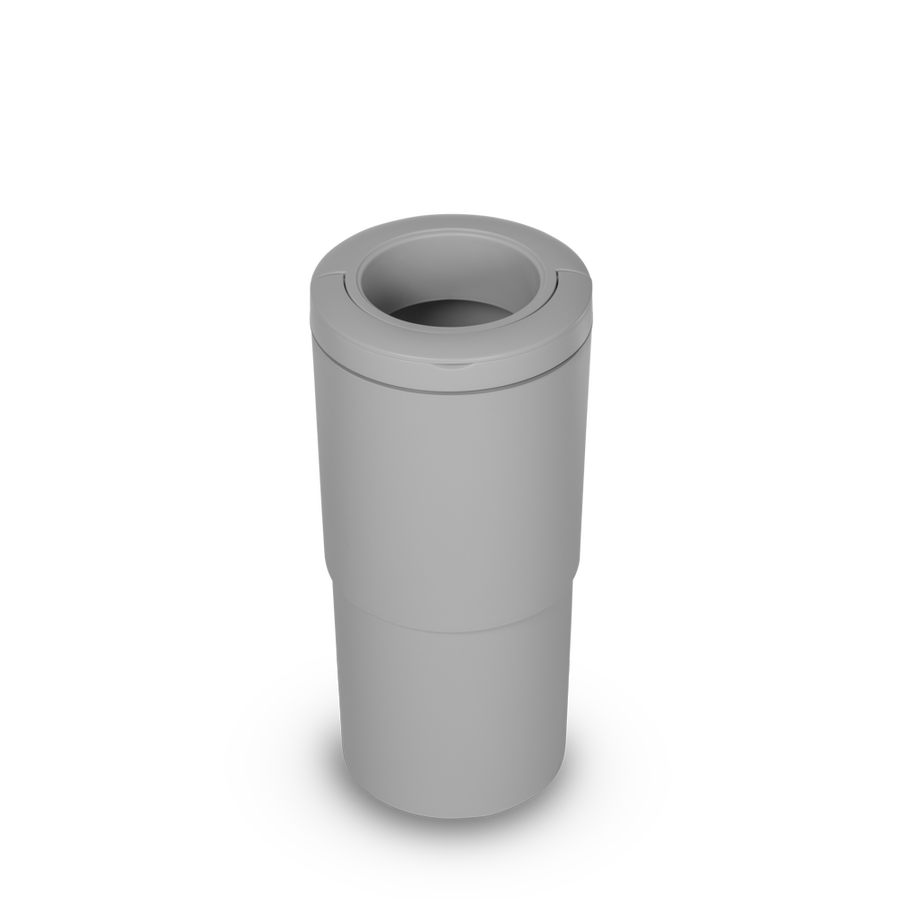 Thoth L - Telescopic Nappy Bin - Concrete — view 6