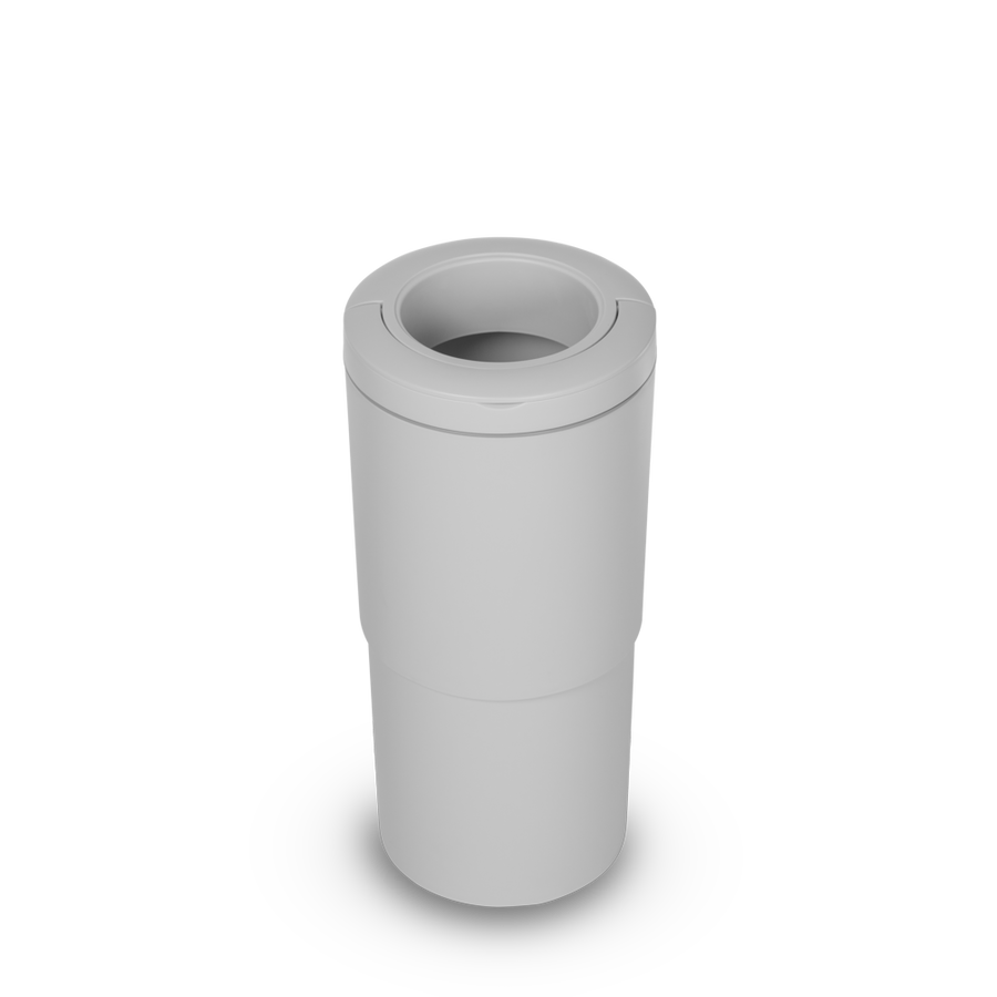 Thoth L - Telescopic Nappy Bin - White — view 6